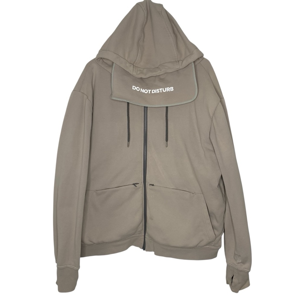 ScottEvest DO NOT DISTURB Hoodie Jacket Men’s size XL Beige Multi‎ Pockets